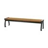	8 Ft. Park Ave Recycled Plastic Backless Bench With Cast Aluminum Frame