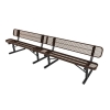 Elite Series 10 Ft. Thermoplastic Polyethylene Coated Bench With Back - 179 Lbs