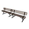 Elite Series 10 Ft. Thermoplastic Polyethylene Coated Bench With Back - 179 Lbs