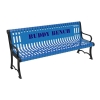 ELITE Series Thermoplastic Contour Slatted Austin Buddy Bench - Quick Ship – 4 of 6 ft.