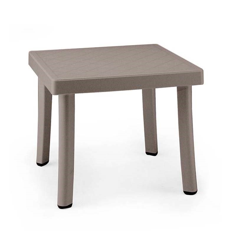 18" Square Rodi Plastic Resin Side Table 5.5 lbs. Furniture Leisure
