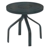 Round Punched Aluminum Side Table With Commercial Aluminum Frame