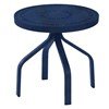 Round Punched Aluminum Side Table With Commercial Aluminum Frame