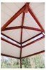 Square Hip End Metal Top Park Shelter Structure - with Duo Top Render Top