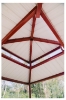 Square Hip End Metal Top Park Shelter Structure - with Duo Top Render Top