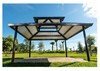Square Hip End Metal Top Park Shelter Structure - with Duo Top