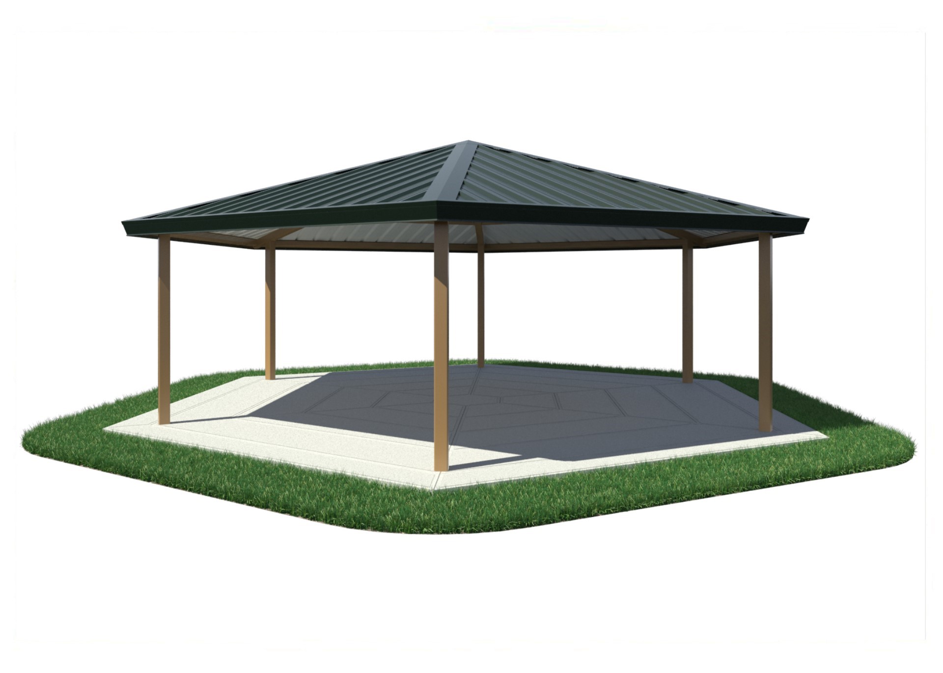 Hexagon Metal Shade Structures – Furniture Leisure