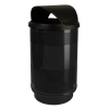 55 Gallon Round Stadium Steel Trash Receptacle