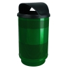 55 Gallon Round Stadium Steel Trash Receptacle