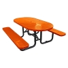 6 Ft. Oval Perforated Style Thermoplastic Picnic Table