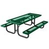 6 Ft. Heavy-Duty Thermoplastic Coated Expanded Picnic Table