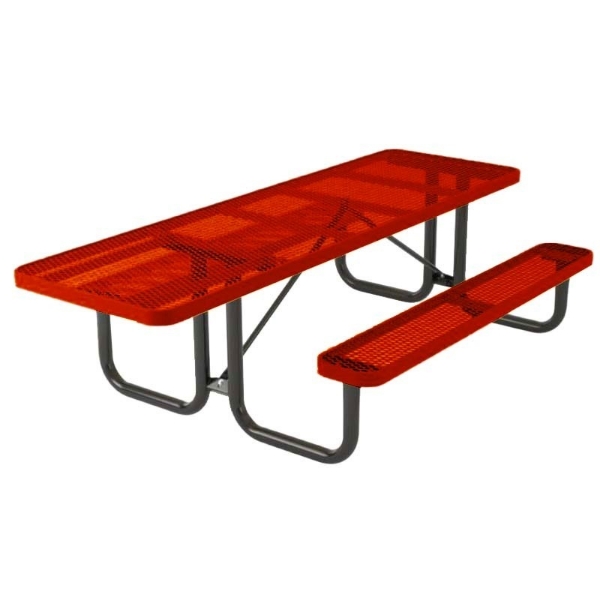 Ultra Leisure Style Polyethylene Coated Metal ADA Picnic Table - Single Access