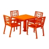 Biscayne 36" Steel Patio Table and Chair Set