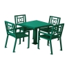 Biscayne 36" Steel Patio Table and Chair Set