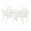 Biscayne 36" Steel Patio Table and Chair Set