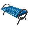 Gateway Steel Bench with Powder Coated Aluminum Frame