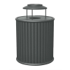 Zion 32 Gallon Steel Trash Receptacle