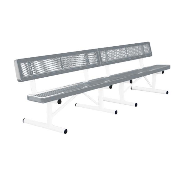 10 Ft. Regal Style Polyethylene Coated Portable Bench