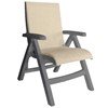 Belize Plastic Resin Sling Folding Deck Chair	