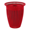 Crown Style 32 Gallon Steel Waste Receptacle & Liner W/ Flared Top