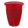 Crown Style 32 Gallon Steel Waste Receptacle & Liner W/ Flared Top