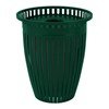 Crown Style 32 Gallon Steel Waste Receptacle & Liner W/ Flared Top