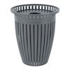 Crown Style 32 Gallon Steel Waste Receptacle & Liner W/ Flared Top