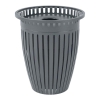 Crown Style 32 Gallon Steel Waste Receptacle & Liner W/ Flared Top