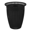 Crown Style 32 Gallon Steel Waste Receptacle & Liner W/ Flared Top