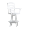 Ladderback Swivel Bar Chair