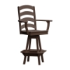 Ladderback Swivel Bar Chair