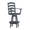 Ladderback Swivel Bar Chair