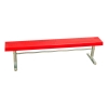 15 Ft. Portable Fiberglass Backless Sports Bench with Galvanized Steel Frame