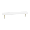 15 Ft. Stationary Fiberglass Backless Sports Bench with Galvanized Steel Frame