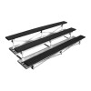 15 ft. 3 Row Portable Powdered Coated Aluminum Bleacher without Guardrails