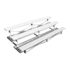 15 ft. 3 Row Portable Powdered Coated Aluminum Bleacher without Guardrails