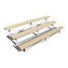 15 ft. 3 Row Portable Powdered Coated Aluminum Bleacher without Guardrails