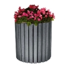 26" Dia. Round Recycled Plastic Planter, Windsor Collection26" Dia. Round Recycled Plastic Planter, Windsor Collection