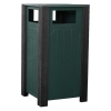 32 Gallon Landmark Series Square Recycled Plastic Trash Receptacle