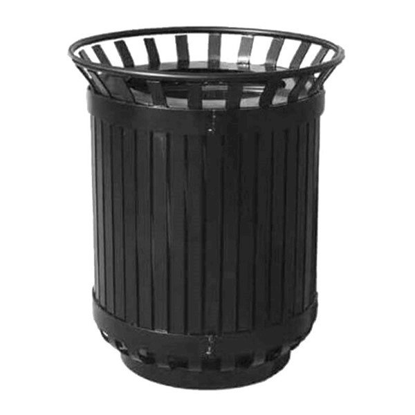 45 Gallon Iron Valley Trash Receptacle with Flat Top