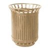 45 Gallon Iron Valley Trash Receptacle with Flat Top