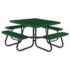46" Square Plastisol Expanded Metal Picnic Table