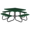 46" Square Plastisol Expanded Metal Picnic Table