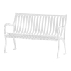 Iron Valley Park Bench - Powder Coated Steel with back - 4', 5', 6', or 8'