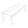 Iron Valley Park Bench - Powder Coated Steel without Back - 4', 5', 6', or 8'