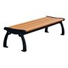 Landmark Style Recycled Plastic Backless Bench