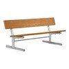 Portable Recycled Plastic Plank Bench with Galvanized Steel Frame - 6 or 8 ft.