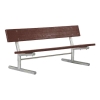 Portable Recycled Plastic Plank Bench with Galvanized Steel Frame - 6 or 8 ft.