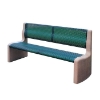 Urban Concrete Bench with Back	