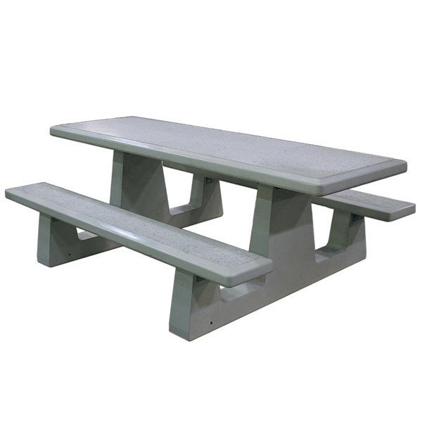 ADA Accessible Rectangular Concrete Picnic Table